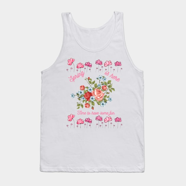 Flowers in Spring time Tank Top by Inspire Wizard